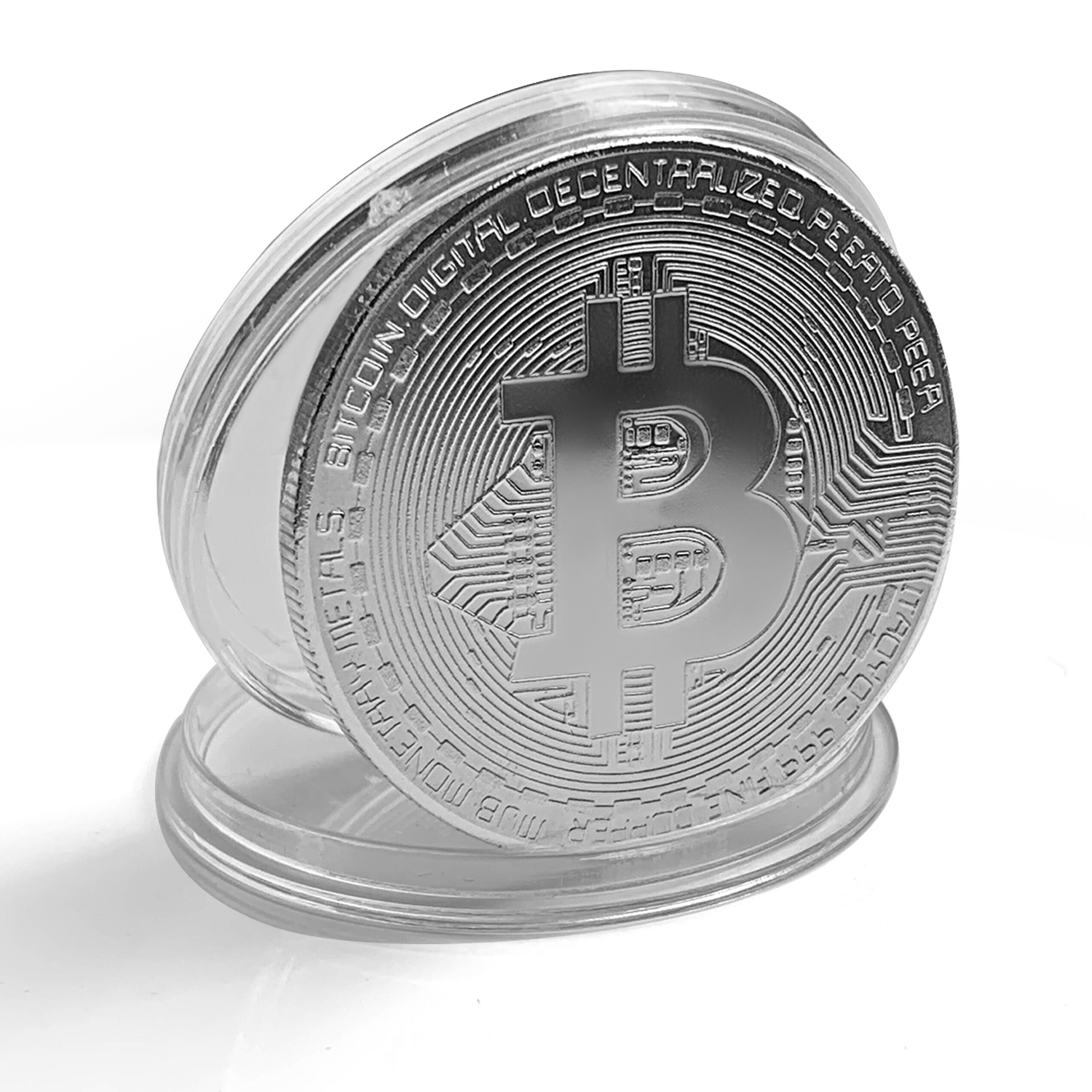 Personnalisé 40Mm Souvenir Blockchain Bitcoin Coin Anniversaire Métal Commémoratif 24K Carat Pièces Or Bitcoin À Vendre