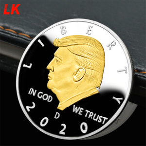 Donald Trump 2024 Challenge Coins, Keep America Great United States Presidential Re-Election Campaign Jeton de pièce plaqué or