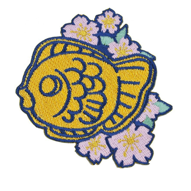 patch brodé fille logo fleurs