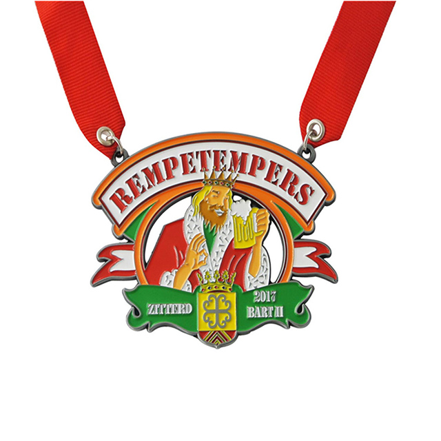 Médaille de carnaval 2D 【Coulé en 2D, plusieurs couleurs, effet scintillant】