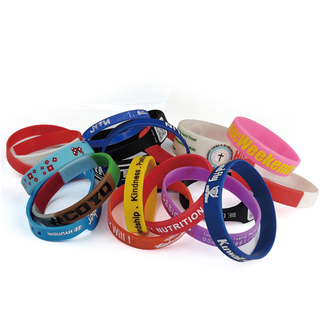 Bracelets en caoutchouc de silicone de conception de sport